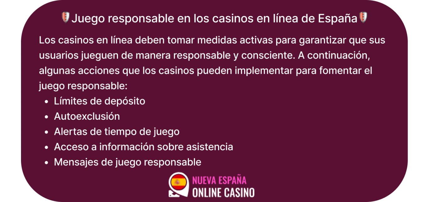 juego responsable en los casinos en línea de españa
