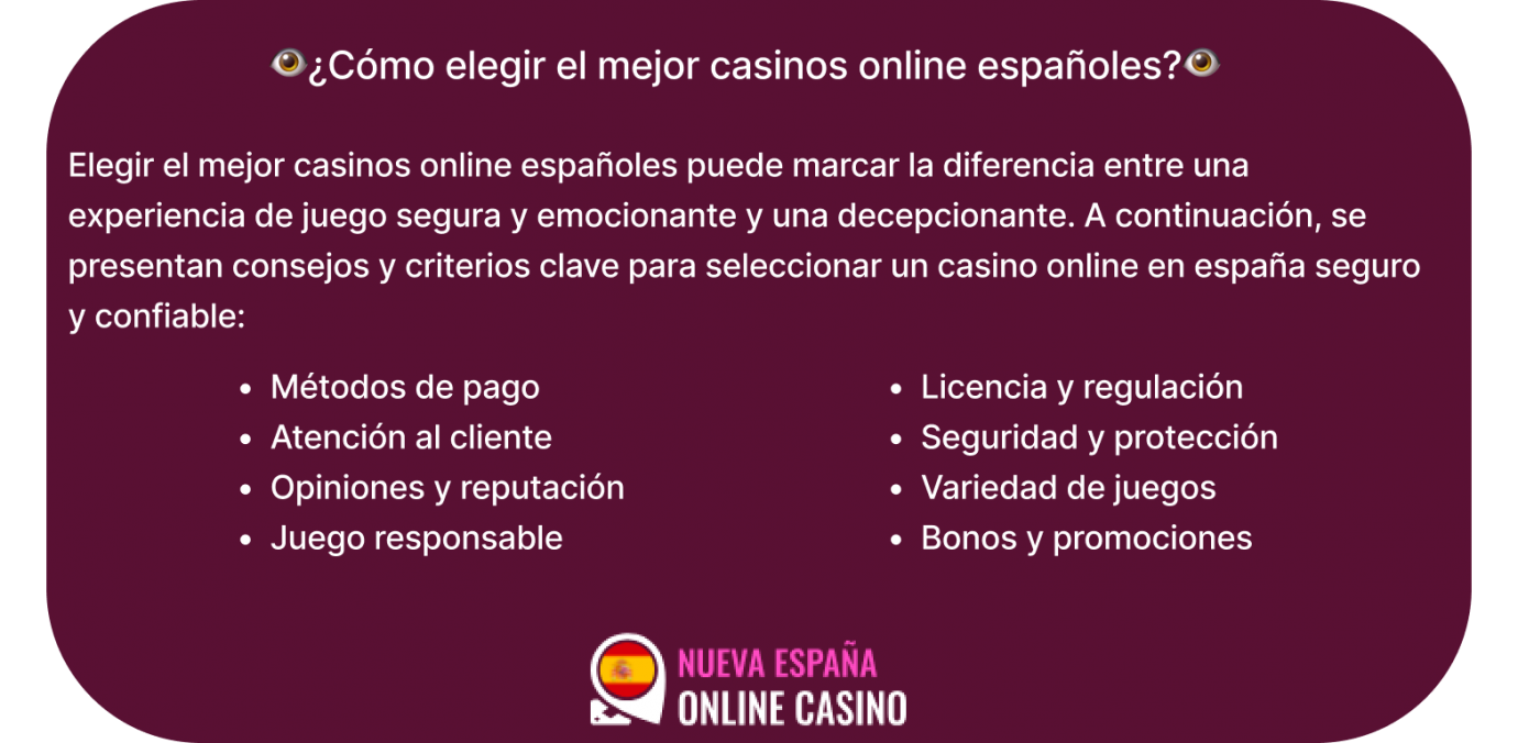 cómo elegir el mejor casinos online españoles